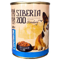 Siberia Zoo 340г конс. Влажный корм для взрослых собак, Кролик