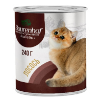 Baurenhof Holistic 240г конс. Влажный корм для взрослых кошек, Лосось