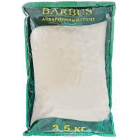 Грунт Барбус Кварцевый песок КАРИБЫ 0,4-1мм 3,5кг №021