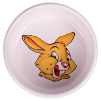 КерамикАрт Миска керамическая для грызунов Кролик белая, 200мл