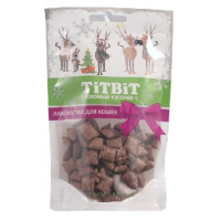 Tit Bit Cat Хрустящие подушечки для кошек с паштетом из говядины Новогодняя коллекция 50г