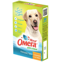 Омега Neo Мультивитаминное лакомство для собак "Здоровые суставы" Глюкозамин и коллаген 90 таб.