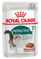 Royal Canin 85г пауч Instinctive +7 Влажный корм для взрослых кошек с 7 лет (соус) 