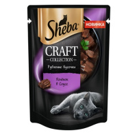 Sheba 75г пауч Craft Collection Влажный корм для взрослых кошек Ягненок в соусе