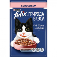 Felix Природа вкуса Влажный корм для взрослых кошек, Лосось в соусе