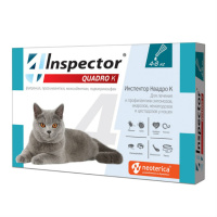 Inspector Quadro К капли для кошек от 4 до 8 кг