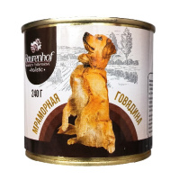 Baurenhof 240г конс. Влажный корм для взрослых собак, Мраморная говядина