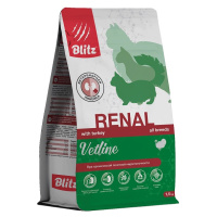 Blitz Cat Vetline Renal Сухой корм диета для кошек при хронической почечной недостаточности