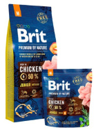 Brit Premium by Nature Dog Junior M Chicken&Rice Сухой корм для щенков средних пород, Курица