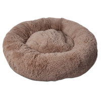 Lion Лежанка для животных Пончик LM-120-GR коричневый, съемный чехол, d100см