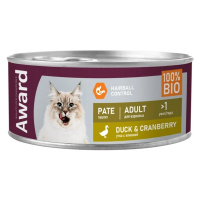 Award Влажный корм для взрослых кошек, Паштет из утки с клюквой