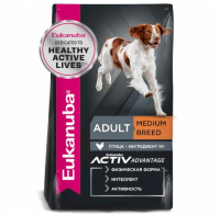 Eukanuba Adult Medium Breed 1+ years Сухой корм для взрослых собак средних пород