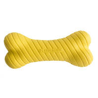 Playology Двухслойная жевательная косточка Dual Layer Bone с ароматом курицы, маленькая, желтый, 9см
