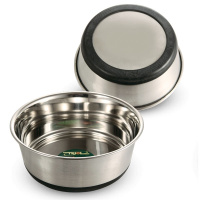 Triol Миска металлическая на резинке утяжеленная для собак, 500мл