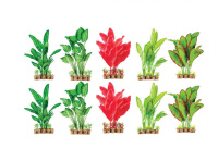 Композиция из шелковых растений МИКС 30 см