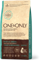 One&Only Dog Turkey&Rice All Breeds Сухой корм для взрослых собак всех пород, Индейка и рис