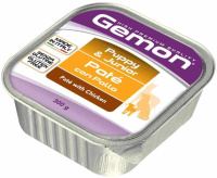 Gemon Dog Puppy&Junior Влажный корм для щенков, Паштет с курицей