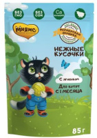 Мнямс Фермерская ярмарка Влажный корм для котят, Нежный кусочки с ягненком