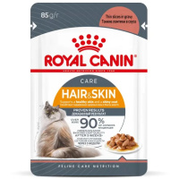Royal Canin Hair&Skin Влажный корм для взрослых кошек поддержание здоровья кожи, в соусе
