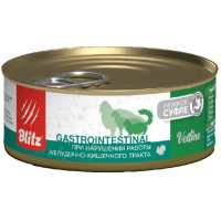 Blitz Cat Vetline Gastrointestinal Влажный корм диета для кошек при нарушениях работы ЖКТ