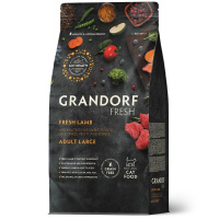 Grandorf Cat Fresh Large Lamb&Sweet Potato Сухой корм для кошек крупных пород, Свежее мясо ягненка с бататом