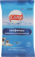 Cliny Влажные гигиенические салфетки 10шт.