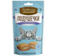 Деревенские лакомства для кошек Подушечки с пюре из краба