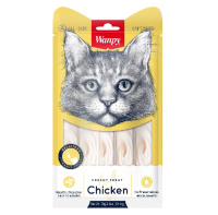 Wanpy Cat Лакомство для кошек Нежное пюре из курицы, 70г