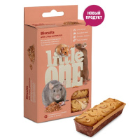 Little One 7г*5 Biscuits Лакомство бисквиты с хрустящим гаммарусом для хомяков, крыс, мышей и песчанок