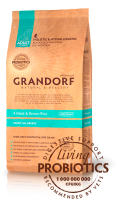 Grandorf Dog 4 Meat&Brown Rice All Breed Сухой корм для взрослых собак всех пород, 4 вида мяса 