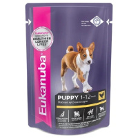 Eukanuba Dog Puppy Влажный корм для щенков, Курица в соусе 