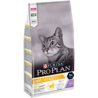 Pro Plan 400г Light Сухой корм для взрослых кошек с избыточным весом Индейка
