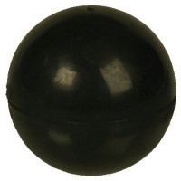 Зооник Игрушка для собак Мяч цельная резина, средний, черный, d6,5см