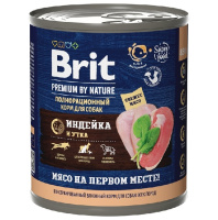 Brit Влажный корм для взрослых собак, Индейка и утка