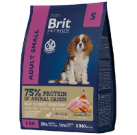 Brit Premium Dog Adult Small Сухой корм для взрослых собак мелких пород, Курица