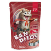 Banditos Влажный корм для взрослых кошек, Сытная говядина в желе