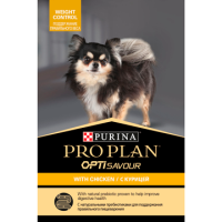 Pro Plan Adult OptiSavour Weight Control Chicken влажный корм для взрослых собак контроль веса, Курица