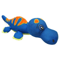 Mr.Kranch Игрушка для собак Динозаврик плюшевая с пищалкой синяя, 44см
