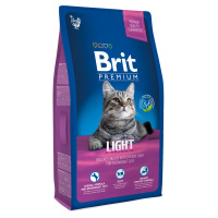 Brit Premium Сat 300г Light Сухой корм для взрослых кошек склонных к излишнему весу Курица и печень