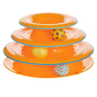 Petstages Игрушка для кошек "Трек 3 этажа" основание 24см