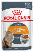 Royal Canin 85г пауч Intense Beauty Влажный корм для взрослых кошек поддержание красоты шерсти соус