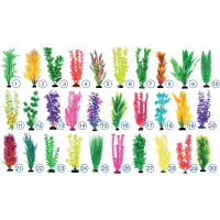 Пластиковое растение набор Mix 30шт 20см (цена за 1шт)