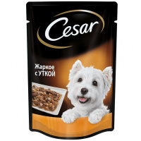 Cesar Влажный корм для взрослых собак всех пород, Жаркое с уткой в желе