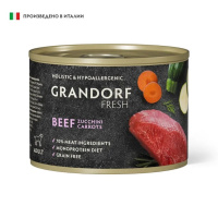 Grandorf Fresh Консервы для собак Паштет из говядины с цукини и морковью