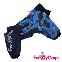 ForMyDogs Комбинезон синий для мальчиков FW771-2019М (размер А3, спинка 40см, обхват груди 60м)