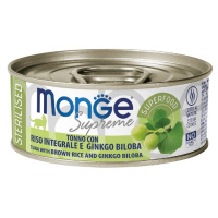 Monge Cat Supreme Sterilized Влажный корм для стерилизованных кошек, Тунец, бурый рис, гинкго билоба