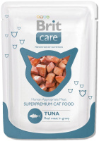 Brit Care 80г пауч Tuna Влажный корм для взрослых кошек Тунец