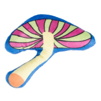 Mr.Kranch Игрушка для кошек Волшебный грибочек, плюшевая с кошачей мятой синяя, 10см