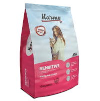Karmy 1,5кг Sensitive Сухой корм для взрослых кошек с чувствительным пищеварением Индейка