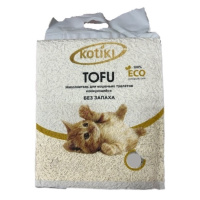 Kotiki Наполнитель Tofu без запаха растительный комкующийся 